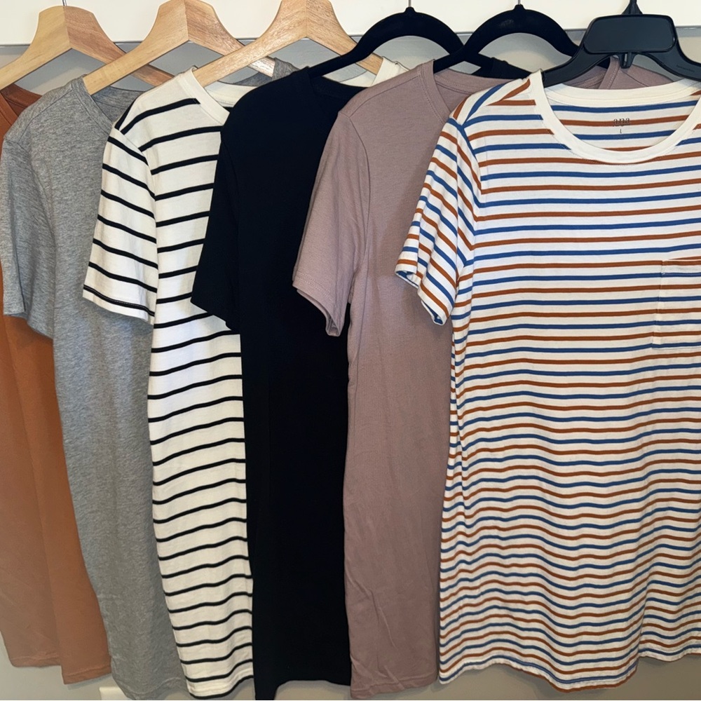 Lot of a.n.a T-shirt dresses L NEW